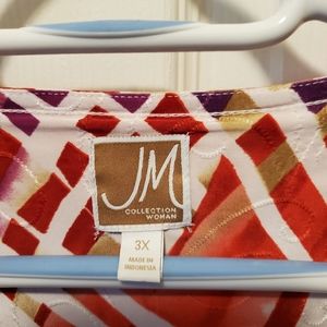 JM collection short sleeve top 3X